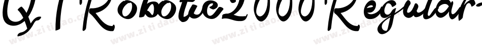 QTRobotic2000 Regular字体转换